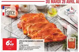 Netto Côtes de porc marinées à la mexicaine offre