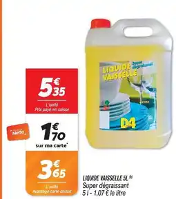 Netto D4 liquide vaisselle offre