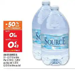 Netto Eau de source 5l offre