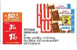 Netto Lu petit écolier chocolat au lait offre