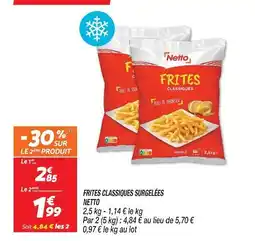Netto Netto frites classiques surgelées offre