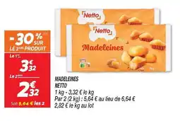Netto Netto madeleines offre