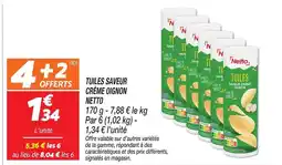 Netto Netto tuiles saveur crème oignon offre