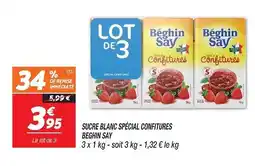 Netto Beghin say sucre blanc spécial confitures offre