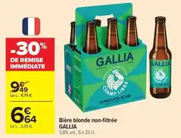 Carrefour Drive Gallia - bière blonde non-filtrée offre
