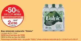Eau minérale naturelle volvic