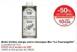 Monop' Huile d'olive vierge extra classique bio la tourangelle offre
