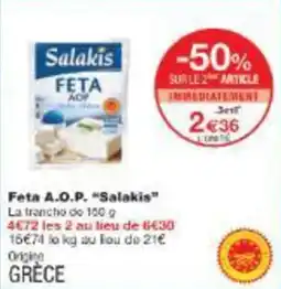 Monop' Feta a.o.p. salakis offre