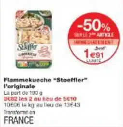 Monop' Flammekueche stoeffler l'originale offre