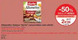 Monop' Allumettes fumées herta conservation sans nitrite offre