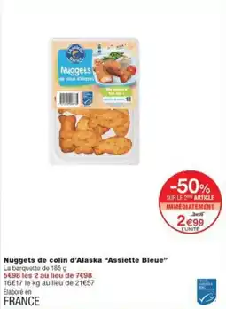 Monop' Nuggets de colin d'alaska assiette bleue offre