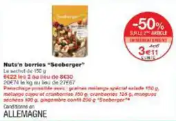 Monop' Nuts'n berries seeberger offre