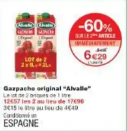 Monop' Gazpacho original alvalle offre