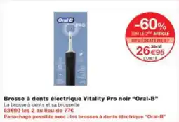 Monop' Brosse à dents électrique vitality pro noir oral-b offre