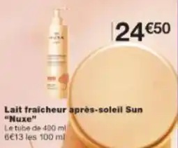 Monop' Lait fraîcheur après-soleil sun nuxe offre