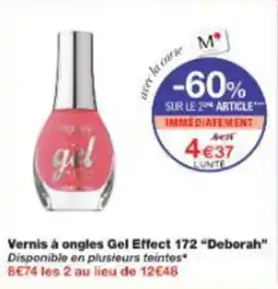 Monop' Vernis à ongles gel effect 172 deborah offre