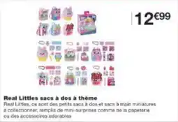 Monop' Real littles sacs à dos à thème offre