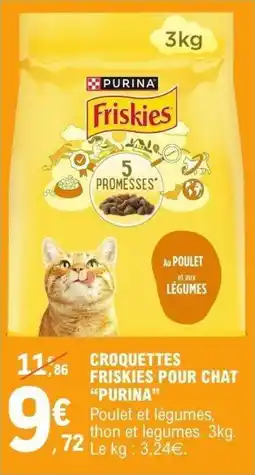 E.Leclerc Croquettes friskies pour chat purina offre