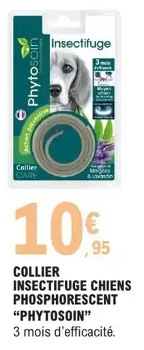 E.Leclerc Collier insectifuge chiens phosphorescent phytosoin offre