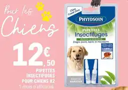 E.Leclerc Pipettes insectifuges pour chiens x2 offre