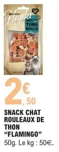 E.Leclerc Snack chat rouleaux de thon flamingo offre