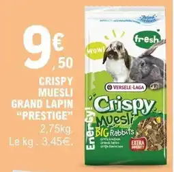 E.Leclerc Crispy muesli grand lapin prestige offre