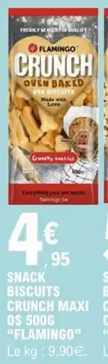 E.Leclerc Snack biscuits crunch maxi os flamingo offre