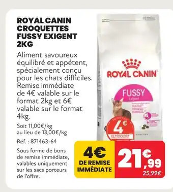 Royal canin croquettes fussy exigent 2kg