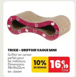 Animalis Trixie griffoir vague mini offre