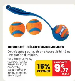Animalis Chuckit! sélection de jouets offre