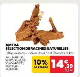 Animalis Amtra sélection de racines naturelles offre