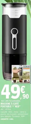 E.Leclerc MACHINE À CAFÉ PORTABLE offre