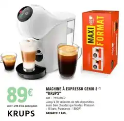 E.Leclerc MACHINE À EXPRESSO GENIO S KRUPS offre
