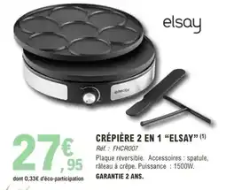 E.Leclerc CRÉPIÈRE 2 EN 1 ELSAY offre