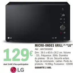 E.Leclerc MICRO-ONDES GRILL LG offre