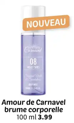 Wibra Amour de Carnavel brume corporelle offre