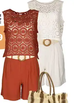 Wibra Haut ou short avec ceinture offre