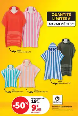 Super U PONCHO DE BAIN EN EPONGE offre