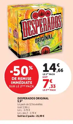 Super U DESPERADOS ORIGINAL offre