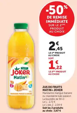 Super U JUS DE FRUITS offre