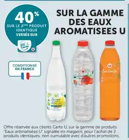Super U SUR LA GAMME DES EAUX AROMATISEES U offre