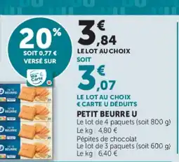 Super U PETIT BEURRE U offre
