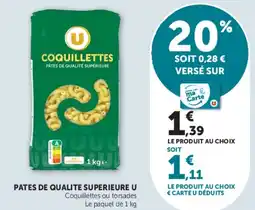 Super U PATES DE QUALITE SUPERIEURE U offre