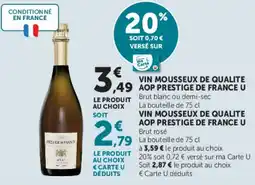 Super U VIN MOUSSEUX DE QUALITE offre