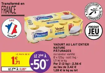Intermarché Hyper Yaourt au lait entier nature offre