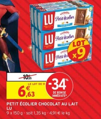 Intermarché Hyper Petit écolier chocolat au lait lu offre