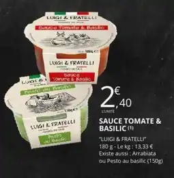 E.Leclerc SAUCE TOMATE & BASILIC offre