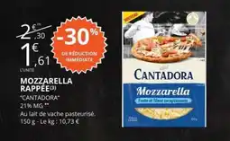 E.Leclerc MOZZARELLA RAPPÉE offre