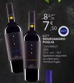 E.Leclerc IGT* NEGROAMARO PUGLIA offre