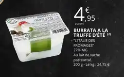 E.Leclerc BURRATA A LA TRUFFE D’ÉTÉ offre